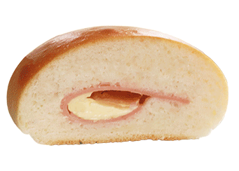 ハムマヨの断面