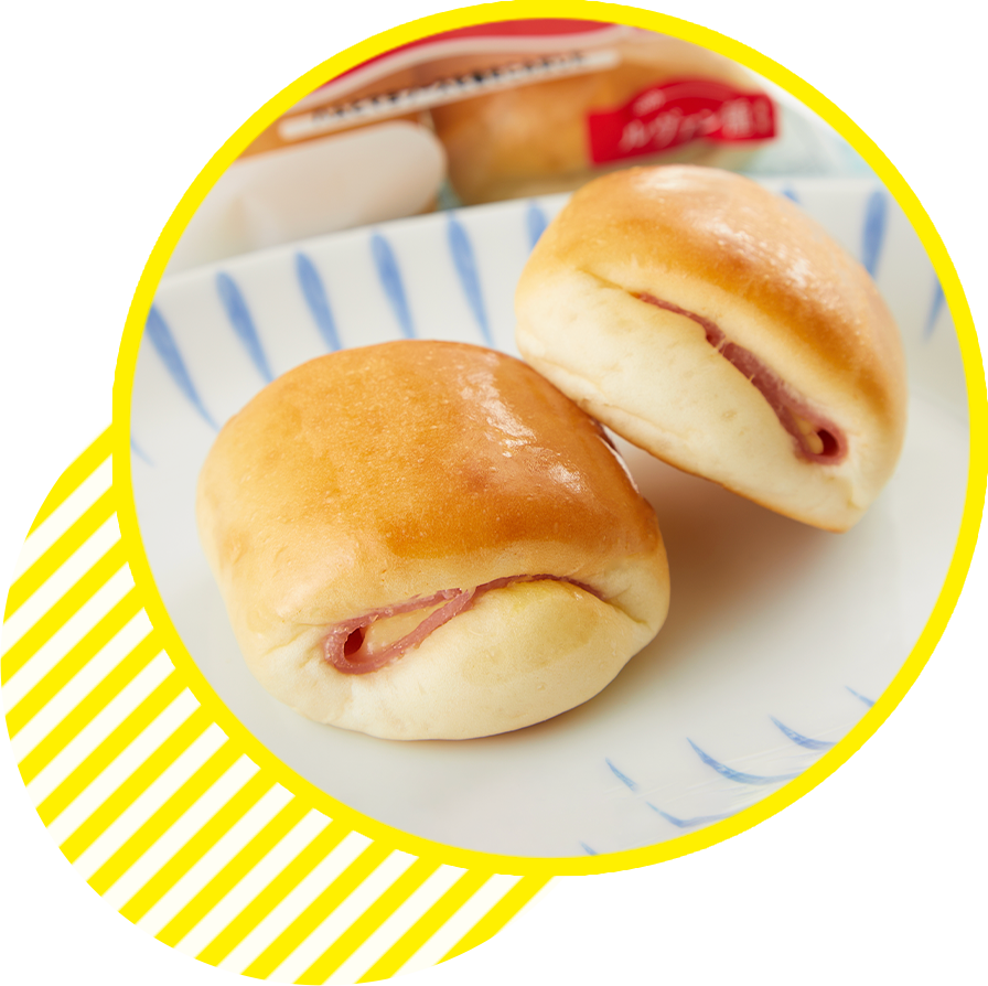 レンジで温めるハムマヨ