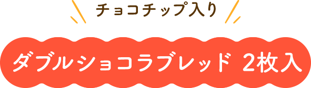 チョコチップ入り ダブルショコラブレッド 2枚入