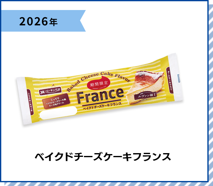 2026年 ベイクドチーズケーキフランス