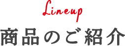 Lineup 商品のご紹介