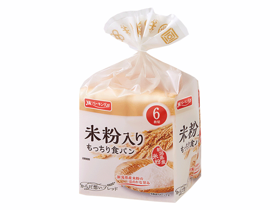 米粉入りもっちり食パン6枚